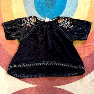 Knox Rose embroidered babydoll top